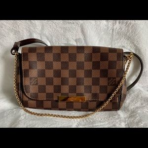 Louis Vuitton Brown Favorite Damier PM Canvas Crossbody Bag